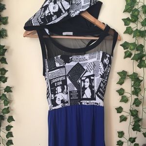 Designer hooded dress